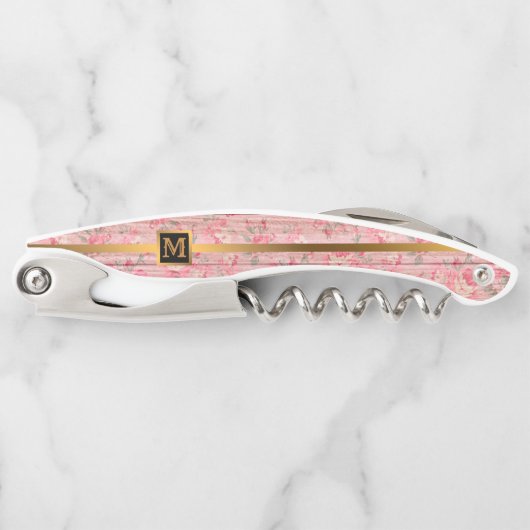 Floral op hout Popular Gift Kurkentrekker (Voorkant)