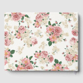  Floral op wit Gastenboek (Achterkant)