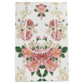  Floral op wit Medium Cadeauzakje (Voorkant)