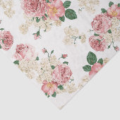  Floral op wit Tissuepapier (Detail)