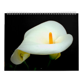 Floral op zwart kalender