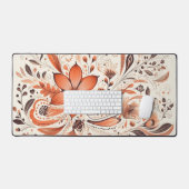 Floral Orange Brûlé (Clavier et souris)