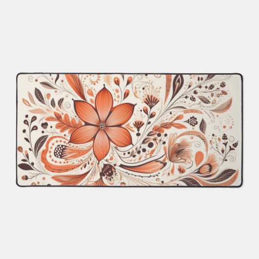 Floral Orange Brûlé (Recto)