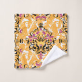 Floral Orange Design, Hollow Life (Gant de toilette)