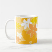 Floral orange - tasse (Gauche)