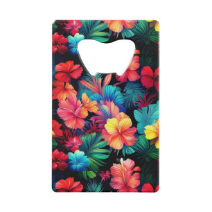 Floral Orange Tropical Flowers Feuille-66771