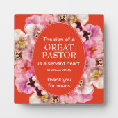 Floral Oranje pastor Fotoplaat (Voorkant)