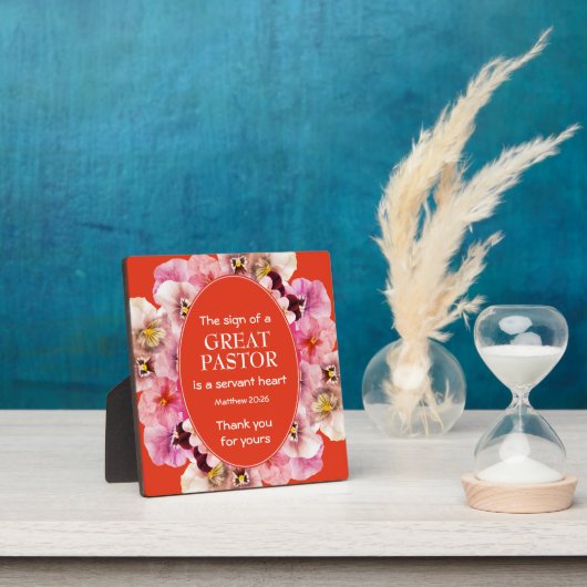 Floral Oranje pastor Fotoplaat (Insitu)