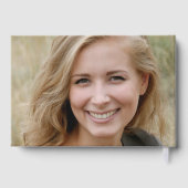 Floral Orchid Funeral Memorial Livre d'invité (Verso)