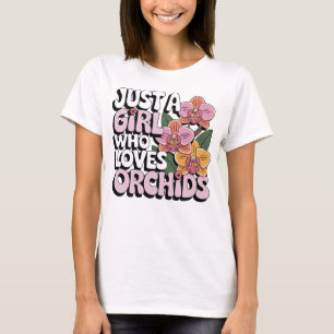 Floral Orchid Lover Design voor Vrouwen T-shirt