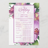 Floral Orchids Trouwprogramma Programma (Voorkant)