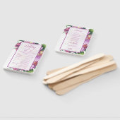 Floral Orchids Trouwprogramma Set van Fans Handwaaier (Niet-gemonteerd)