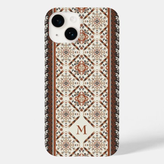 Floral Oriental Ethnic Patroon Case-Mate iPhone Case (Achterkant)