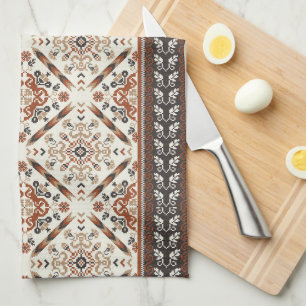 Floral Oriental Ethnic Patroon Theedoek