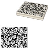 Floral Ornament Rubberstempel (Gestempeld)
