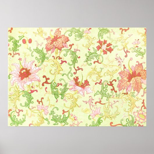 Floral Ornament van Owen Jones Poster (Voorkant)