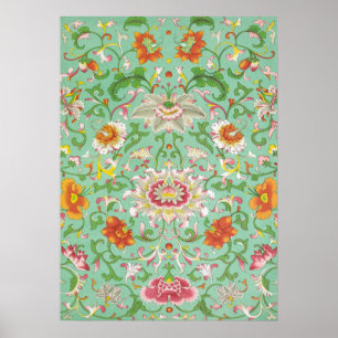 Floral Ornament van Owen Jones - Vintage Poster