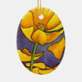 Floral Ornament "Yellow Poppy" (Achterkant)