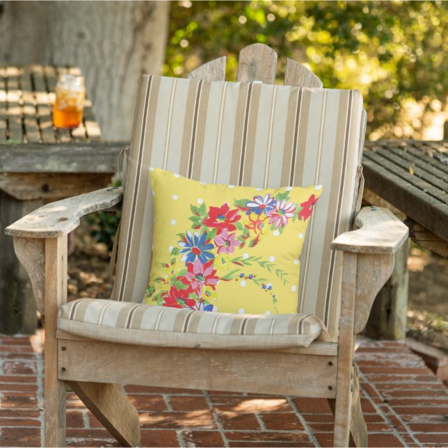  Floral Outdoor Pillow Buitenkussen (Stoel)