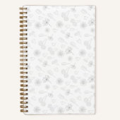Floral Outline Notebook Notitieboek (Voorkant)