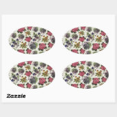 Floral Ovale Sticker (Vel)