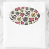 Floral Ovale Sticker (Tas)