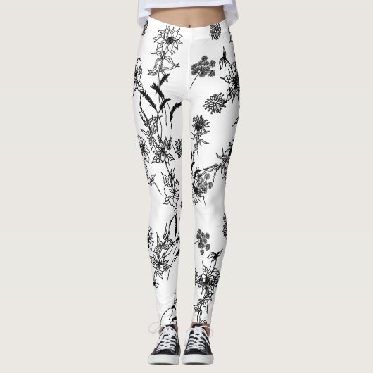 Floral overzichten leggings (Voorkant)