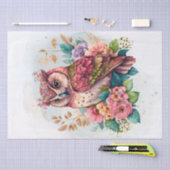 Floral Owl Tissuepapier (Craft)