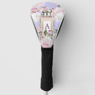 Floral Paarse parfumeflesje actief Golfheadcover