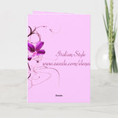 Floral-paaskaart Feestdagen Kaart (Achterkant)