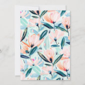 Floral Painting afstudeerfeest Kaart (Achterkant)