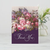 Floral Painting Dank je Jubileum Kaart (Staand voorkant)