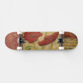Floral Painting with Visible Brush Strokes Skateboard (Horizontaal)