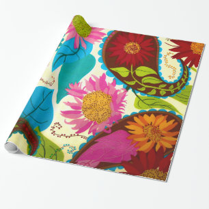 Floral Paisley Cadeaupapier