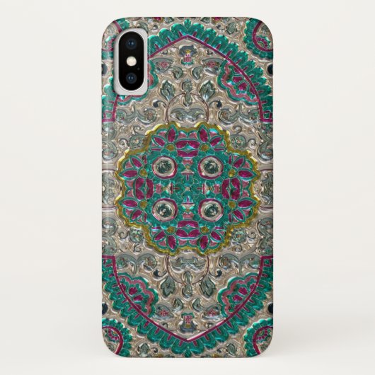 Floral paisley elegant jewel Case-Mate iPhone case (Achterkant)