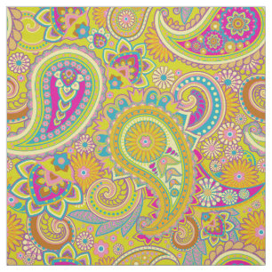Floral Paisley naadloos patroon I + jouw ideeën Stof