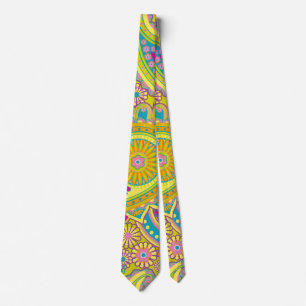 Floral Paisley naadloos patroon I + jouw ideeën Stropdas