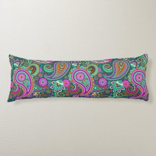 Floral Paisley naadloos patroon II + uw ideeën Lichaamskussen