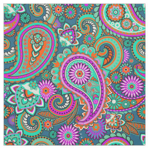 Floral Paisley naadloos patroon II + uw ideeën Stof