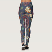 Floral Paisley Pattern – Ornamental Botanical  Leggings (Achterkant)
