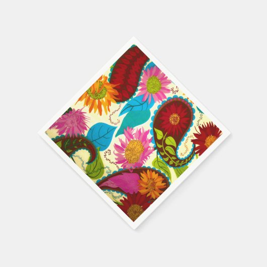 Floral Paisley Servet (Hoek)