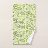 Floral Paisley Vert (Serviette à main)