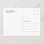 Floral Pampas Grass Girl Baby shower Uitnodiging Briefkaart (Achterkant)
