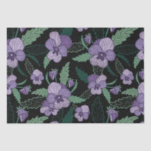 Floral Pansy met Foliage op Donkere achtergrond
