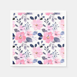 Floral Paper Cocktail Napkins Servet