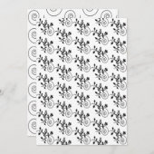 Floral papier voor zwart-wit (Voorkant / Achterkant)