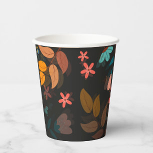 Floral Papieren Bekers
