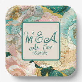 Floral Papieren Bordje