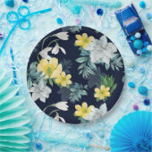 Floral Papieren Bordje (Feest)