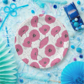 Floral Papieren Bordje (Feest)